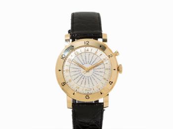 Navigator Worldtimer wristwatch, 14K gold by 
																			 Tissot Co