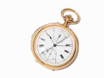 Pocket Watch Chronograph Rattrapante by 
																			 Louis Audemars & Cie