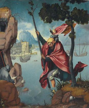 Saint Christopher by 
																	Cornelisz Engelbrechtsz