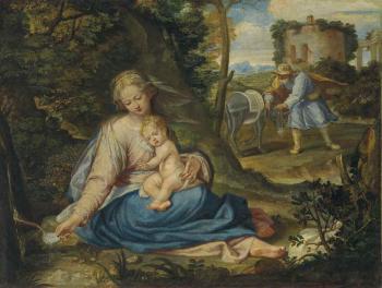 The Rest on the Flight into Egypt by 
																	Peter Candid