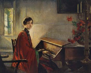 Mary at the Harpsichord by 
																	Edmund C Tarbell
