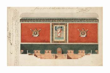 A design for the decoration of the Grand Chamber of the Court of Cassation, Paris by 
																	Pierre Francois Leonard Fontaine