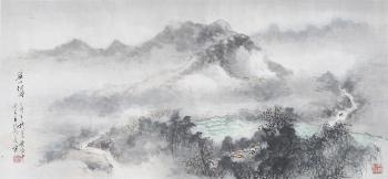 Landscape by 
																	 Wang Lanruo