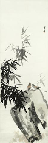Birds and bamboo by 
																	 Luo Ming