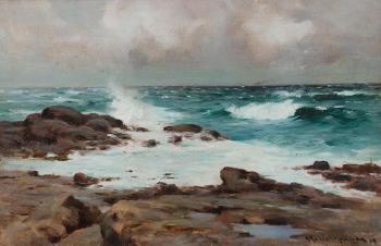 Stormy Sea, possibly Tiree by 
																	Robert Russell MacNee
