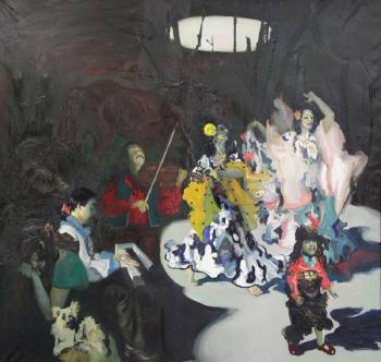 The Gypsies in the night by 
																			Maija Nora Tabaka