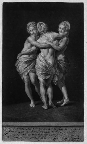 Die drei Grazien. by 
																	Johann Zoffany