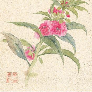 Landscapes and flowers by 
																			 Zhang Peidun