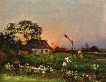 On The Farm by 
																	Nicolay Nikanorovich Dubovskoy