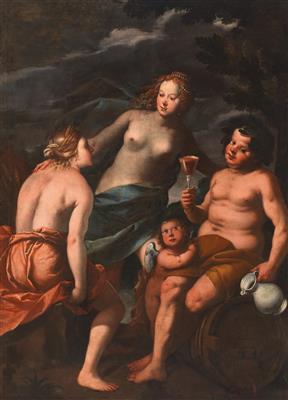 Ceres, Bacchus and Venus with Cupid by 
																			Giuseppe Danedi