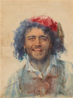 Self-portrait as gypsy baron by 
																			Alexis Harlamoff