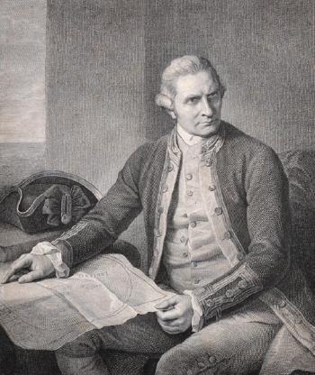 Captain James Cook by 
																			Nathaniel Dance