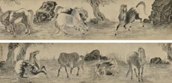 Eight horses by 
																	 Zhang Mu
