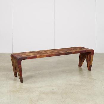 Uai bench with forked legs by 
																	 Tunico T