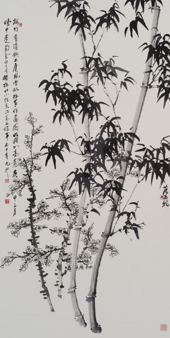 Bamboo and Plum by 
																	 Fan Chang Tien