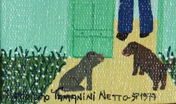 Untitled 3 (Man with Dogs and Birds) by 
																			Rodolpho Tamanini Netto