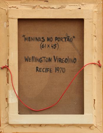 Meninas no Portao by 
																			Wellington Virgolino