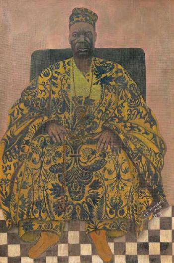 Portrait of chief Jacob Adedapo Aisida by 
																	Justus D Akeredolu