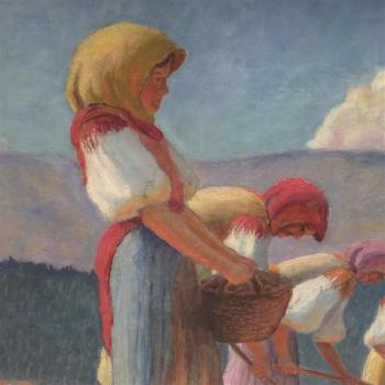 Women Harvesting by 
																			Ferenc Joachim