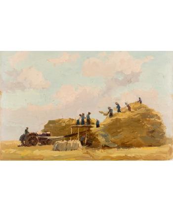 Haymaking by 
																			Nikolai Troshin