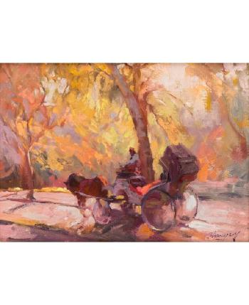 Chariot in Central Park by 
																			 Zhang Hongnian