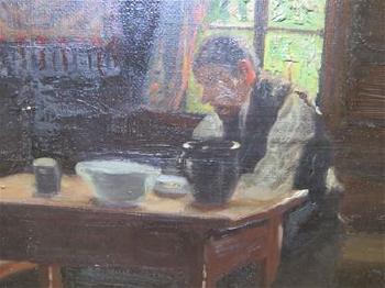 Beim Tischgebet in der Stube by 
																			Jakob Koganowsky
