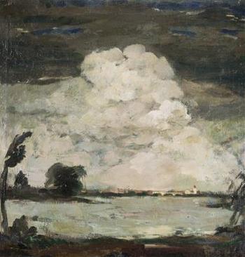 A Landscape by Szeged by 
																	Adolf A Zahel