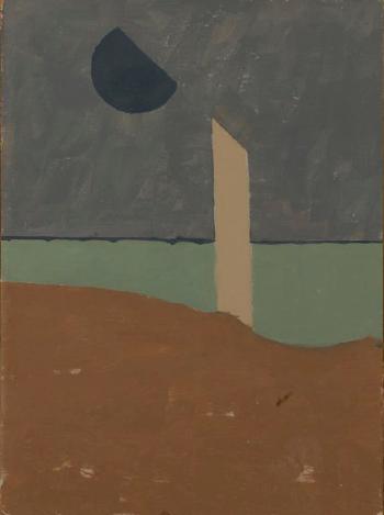 Post and blue horizon by 
																	George Dannatt