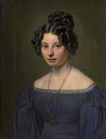 Bildnis der Anna Motherby aus Königsberg by 
																	Carl Christian Vogel von Vogelstein