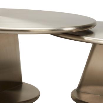 Trio of coffee tables by 
																			Giovanni Offredi