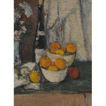 Still life with citrus by 
																			Charles F Quest