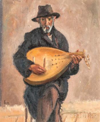 Mandolin player by 
																			Iosif Iser
