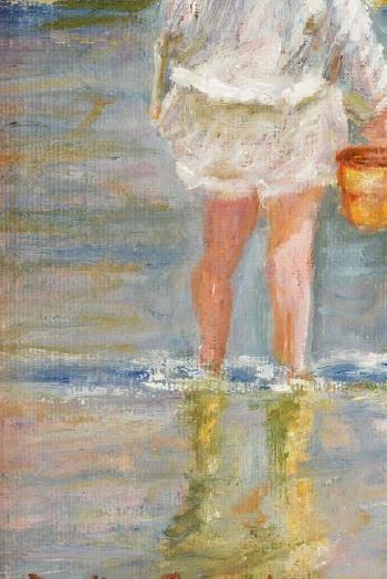 A painting 'Wading' by 
																			Marilyn Guerinot