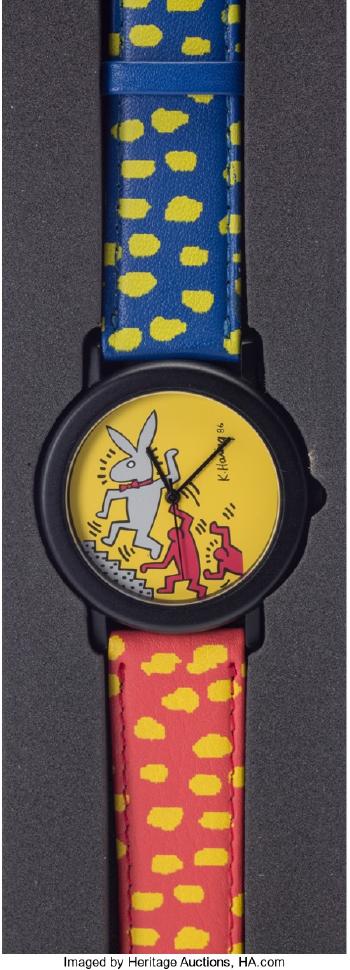 Wrist Watch (Red, Blue and Yellow) by 
																			 Swatch