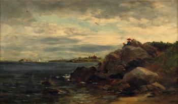 Untitled (Rhode island coastal scene) by 
																	Edward M Bannister
