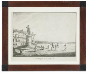 A collection of five views from St. Petersburg by 
																			Claude Niquet