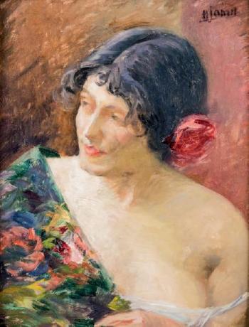 Portrait de femme Espagnole by 
																	Henri Pierre Jamet