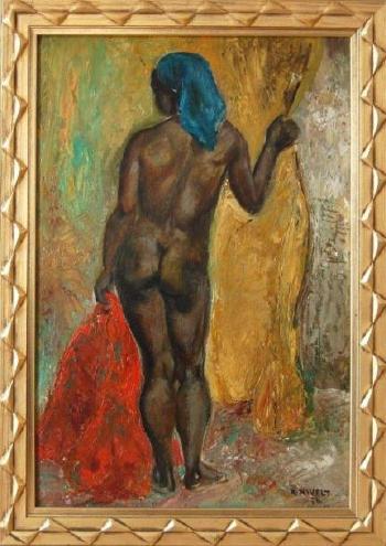 Femme Africaine nue de dos by 
																	Roger Nivelt