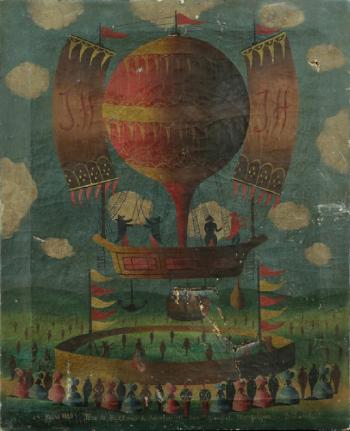 Fete de Ballons a Rambouillet pour Glorifier Mongolfier, 24, Mars, 1885 by 
																			B Lamlear