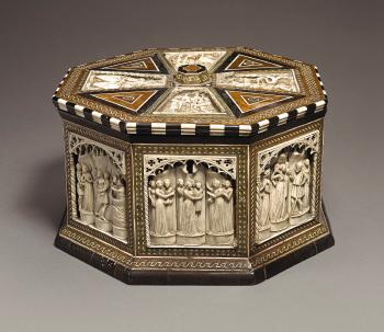 Octagonal Casket With Scenes From The Life Of Paris by 
																	 Baldassare Ubriachi