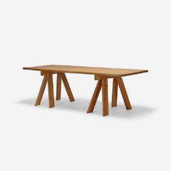 Trestle table by 
																			Paul Discoe