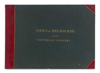 The Melbourne Album Containing a Series of Views of Melbourne & Country Districts by 
																			Edwards Gilks
