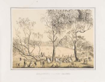 The Melbourne Album Containing a Series of Views of Melbourne & Country Districts by 
																			Edwards Gilks