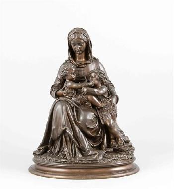 Maria mitr Christus und Johannes by 
																	Jean Jules Cambos