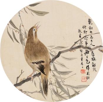 First willow thrush by 
																	 Luo Xian