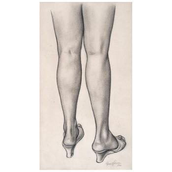 Estudio de piernas femeninas by 
																	Juan O'Gorman