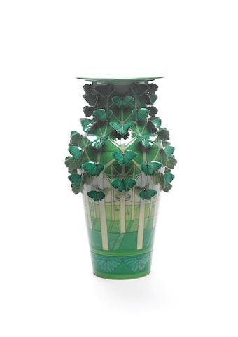 Butterfly tree vase by 
																	Sally Tuffin