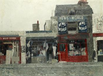 Shops in Fulham Road by 
																	Brian Hagger