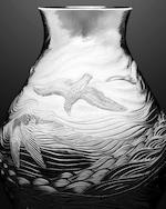 Birds in Flight vase by 
																			Miriam Hanid