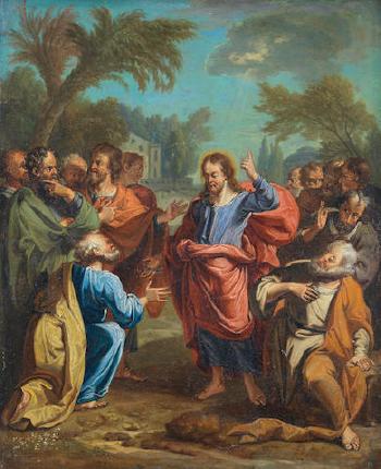 Christ giving the keys to Saint Peter by 
																	Jacques Ignatius de Roore